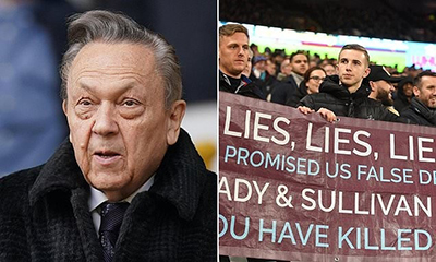 铁锤帮球迷怒火爆发！西汉姆联遭大规模抗议，球迷高喊老板下课