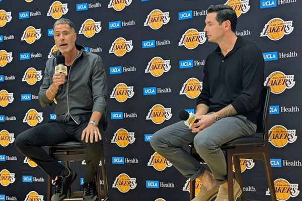 湖人召开新闻发布会,佩林卡称休赛期“富有成效”并官宣与雷迪克续约